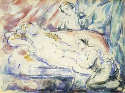 Het Toilet van de Courtisane, ca. 1880 door Paul Cézanne