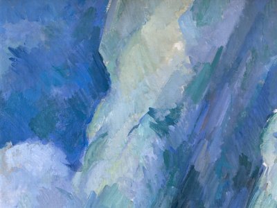 De Grote Baadsters (detail) door Paul Cézanne