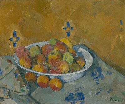 De Schotel met Appels door Paul Cézanne