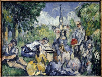 Het ontbijt op het gras door Paul Cézanne