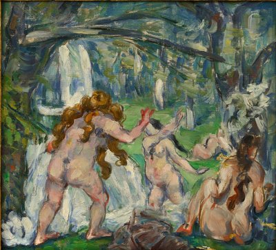 Drie baders door Paul Cézanne