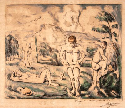 De Grote Baadsters door Paul Cézanne, Auguste Clot