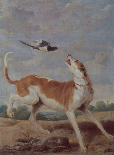 De hond en de ekster, 17e eeuw door Paul De Vos