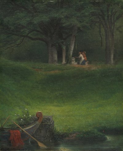Offer aan de God Pan door Paul Delaroche