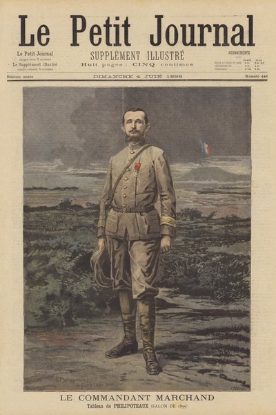 Majoor Jean-Baptiste Marchand, Franse Soldaat en Ontdekkingsreiziger door Paul Dominique Philippoteaux