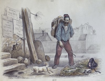 Uitgehongerde man tijdens de Commune van Parijs door Paul Edmond Henry