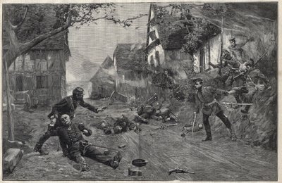 Oorlog van 1870-1871 - bij de Slag bij Woerth, 6 augustus door Paul Émile Boutigny