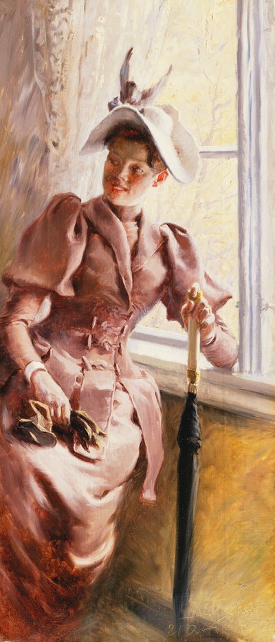 Bij het Raam, 1892 door Paul Fischer