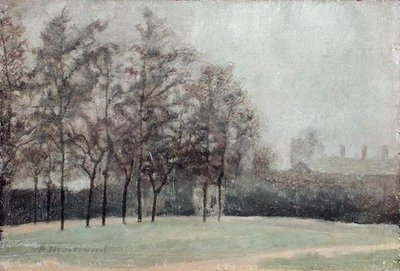 Kensington Studios, bij de studiodeur door Paul Fordyce Maitland