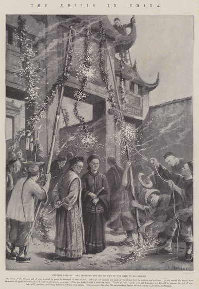 De Crisis in China door Paul Frenzeny