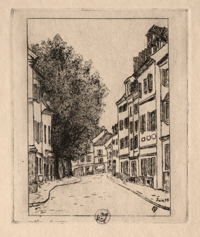 Zes Etsen: Notre Dame, Pontoise, 1895 door Paul Gachet