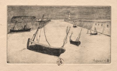 Zes Etsen: Tréport door Paul Gachet