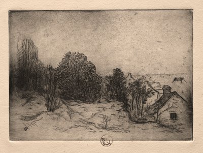 Zes Etsen: Vesnots, Auvers aan de Oise door Paul Gachet