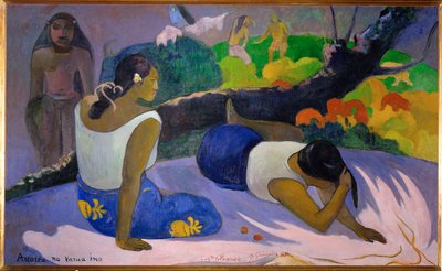 Arearea no vareua ino (olieverf op doek) door Paul Gauguin