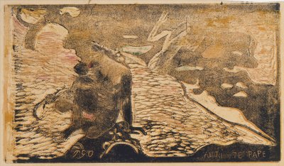 Auti Te Pape door Paul Gauguin