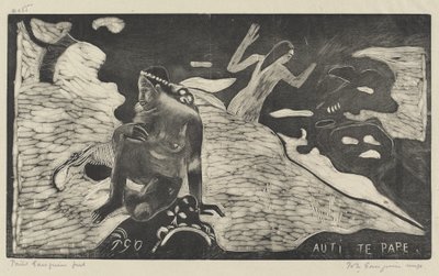 Auti te Pape (Vrouwen bij de Rivier) door Paul Gauguin