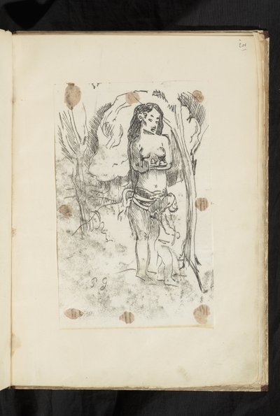 Avant et après - Vrouw en kind door Paul Gauguin