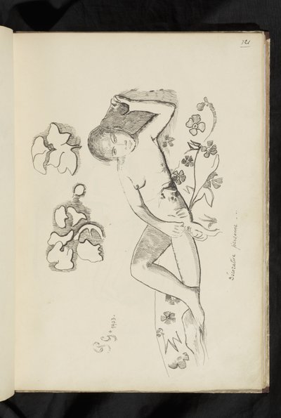 Decoratieve persoon door Paul Gauguin