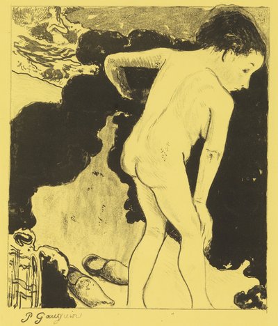 Baden in Bretagne, uit de Volpini Suite: Dessins lithographiques door Paul Gauguin