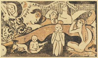 Wees verliefd en je zult gelukkig zijn, in of na 1895 door Paul Gauguin