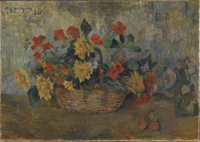 Bloemenmand door Paul Gauguin
