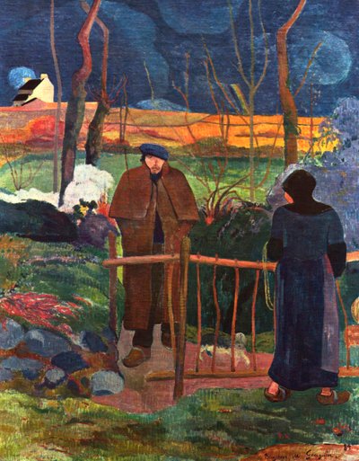 Bonjour Monsieur Gauguin door Paul Gauguin