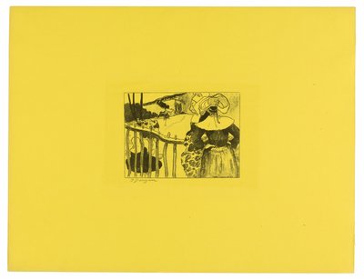 Bretonse vrouwen bij een poort, uit de Volpini Suite door Paul Gauguin