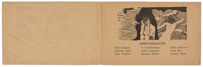 Catalogus van de Impressionistische en Synthetistische Groep Schilderijen Tentoonstelling door Paul Gauguin