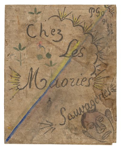 Thuis bij de Maori: Sauvageries (Thuis bij de Maori: Woeste dingen) door Paul Gauguin