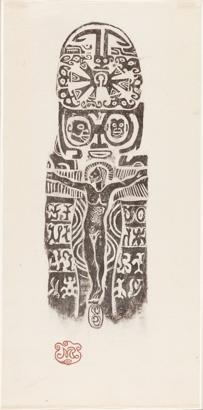 Christus aan het kruis door Paul Gauguin