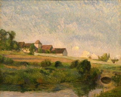 De Boerderij La Groue, Osny door Paul Gauguin
