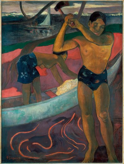 De houthakker uit Pia door Paul Gauguin