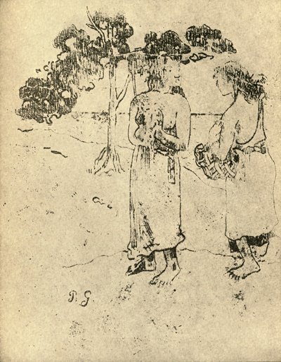 Tekening, 1936 door Paul Gauguin