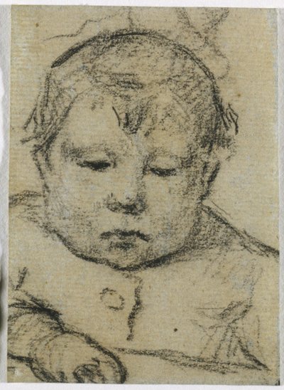 Emil Gauguin als kind, rechterhand vooruit, ca. 1875-1876 door Paul Gauguin