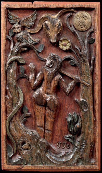 Eva en de slang, c. 1889 door Paul Gauguin