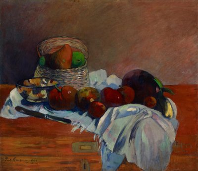 Vruchten en mes, 1901 door Paul Gauguin