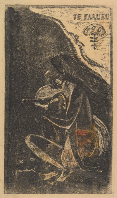 Hier maken we liefde Te Faruru, uit Fragrance Noa Noa, 1893-94 door Paul Gauguin