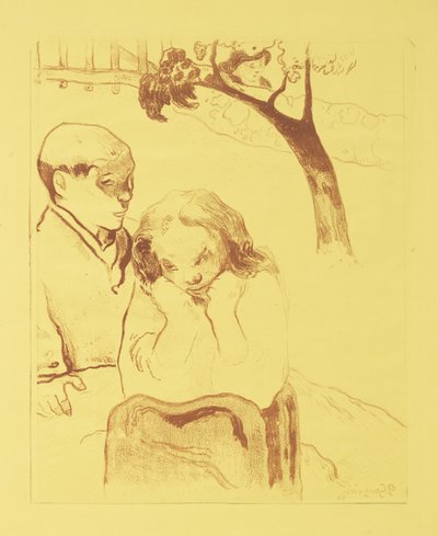Menselijk Lijden door Paul Gauguin