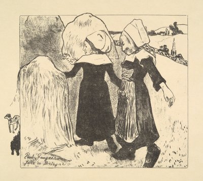 Joies de Bretagne, uit de serie Volpini door Paul Gauguin
