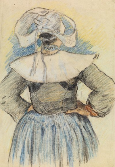 La Bretonne, Pont-Aven ca. 1886 door Paul Gauguin