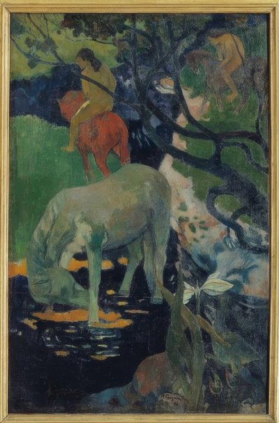 Het witte paard door Paul Gauguin