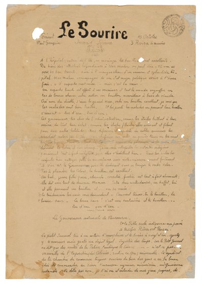 Le sourire: Journal sérieux, 13 okt. 1899 door Paul Gauguin