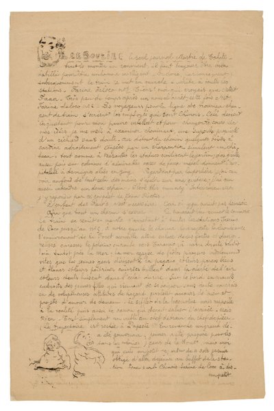 Le sourire: Journal sérieux, 21 aug. 1899 door Paul Gauguin