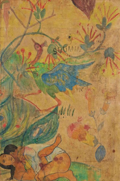 De blauwe ibis door Paul Gauguin