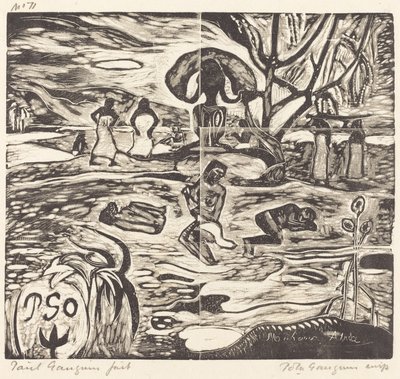 Mahana Atua (Het voedsel van de goden) door Paul Gauguin