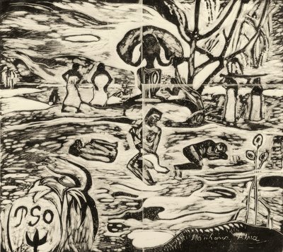 Mahana Atua door Paul Gauguin