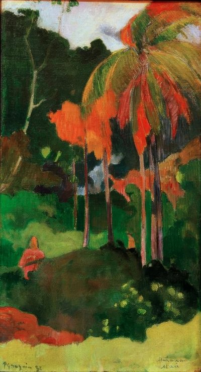 Mahana maa I door Paul Gauguin
