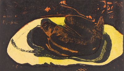 Manao Tupapau Ze wordt Achtervolgd door een Geest door Paul Gauguin