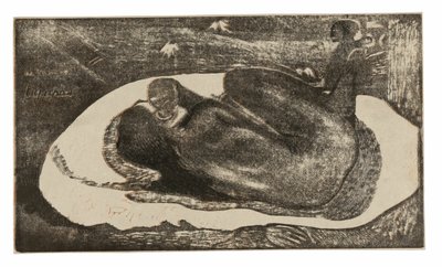 Manao tupapau (Zij Denkt aan de Geest of De Geest Denkt aan Haar), uit de Noa Noa Suite door Paul Gauguin