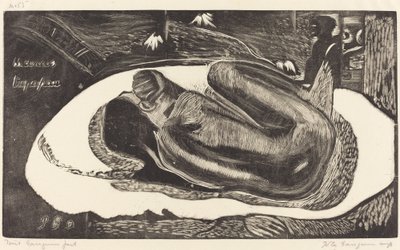 Manoa Tupapau (Zij wordt achtervolgd door een geest) door Paul Gauguin